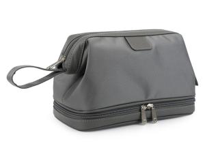 China Canvas Mens Travel Wash Bag , Promotional Men'S Leather Shaving Kit Bag factory
