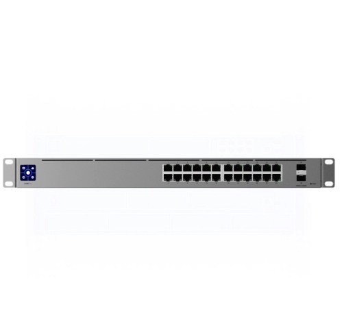24-Port USW-Pro-24 Layer 3 Switch with 10G SFP Support and Fanless Cooling