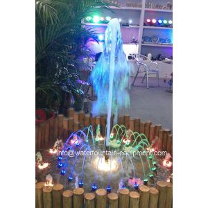 Round Shape Dancing Musical Water Fountain With Control Unit Customized
