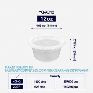 12Oz To 38Oz Take Away Rectangle Pp Microwavable Plastic Disposable Food