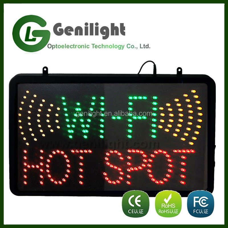 100000h Light Life Expectancy LED Sign for Open Hotspot and Free Wi-Fi Internet Cafe