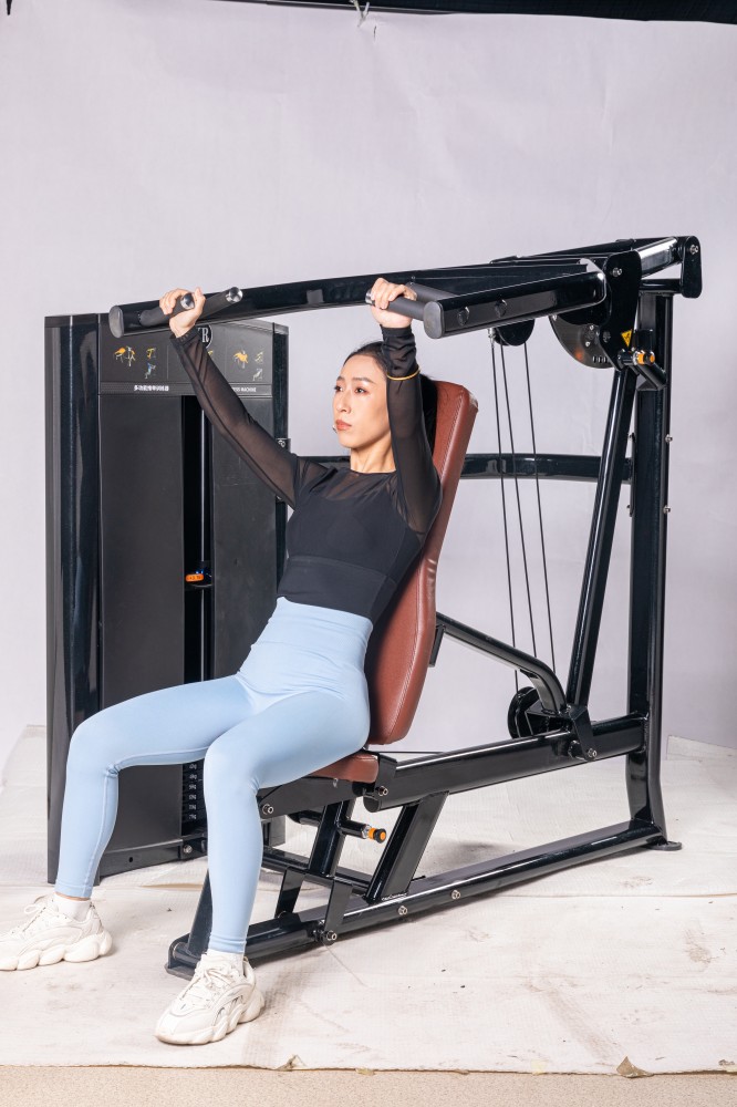 Commercial Indoor Fitness Equipment: Pin-Loaded Multi-Press Machine for Bodybuilding and Chest & Shoulder Workout