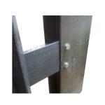 Anti Aging FRP Fence Posts Fiberglass Fencing Guardrail For Home Garden Farm