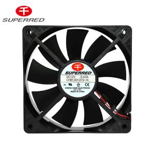 China Plastic PBT 94V0 120x25mm DC12V Server Cooling Fan factory
