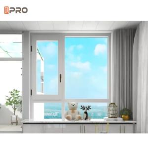 China Insulated Aluminum Casement Windows Burglar Proof And Fly Screen Mesh Integrated factory