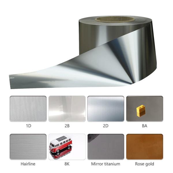 Rustproof Stainless Steel Coils 304L Stainless Steel Strip Coil ASTM JIS 2B SS