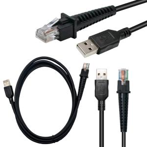 China 5m 16.4 feet USB to Rj48 cable for Datalogic GD4130 GD4110 GD4100 GD4330 GD4310 barcode scanner cables factory