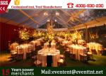 Clear Roof Party Tent For 300 People , Transparent Wedding Tent With PVC Fabric