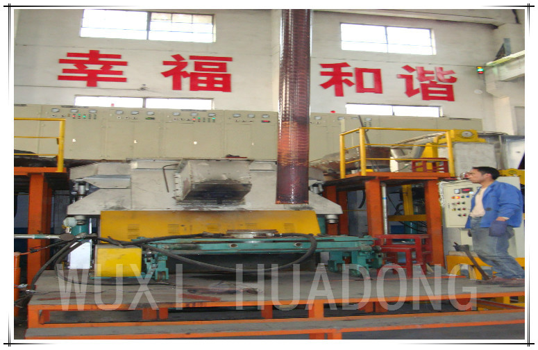 Vertical Semi Continuous Copper Melting Furnace 3 Phase Frequency 60Hz