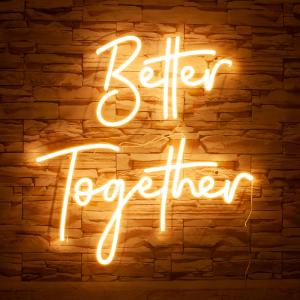 China 4mm Acrylic Plate Neon Letter Sign Dimmable Cuttable AC240V For Weeding Love factory