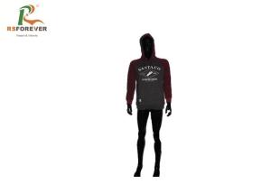 China Customized 100 Cotton Hooded Sweatshirt Mens Pullover Silk Screen Printing factory