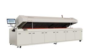 China Lead Free IR Hot Air 10 Zones 450mm SMT Reflow Soldering Oven factory