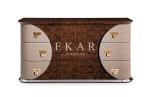 Luxury High Gloss Leather Wooden 3 Drawer Chest