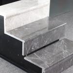 Contemporary Porcelain Staircase Tiles Black Color Non Slip House