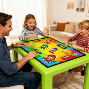 China 43inch Waterproof Touch Table with 4K Resolution and 1 Year Warranty for Indoor Interactive Use factory