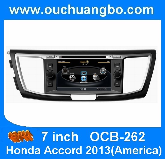 Ouchuangbo S100 Platform 7"DVD Multimedia Kit for Honda Accord 2013(America) Car GPS Hot TV Radio Player OCB-262