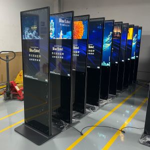 Manufacturer 43 49 55 65 inch Floor Stand LCD Advertising Display Screen HD