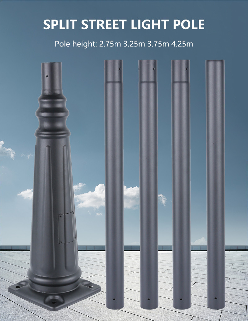 Outdoor Custom 12M Solar Street Light Pole Galvanized Smart Led Smart Pole 15m