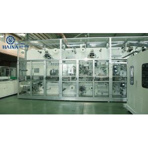 China CE HMI Touch Screen 0.6Mpa S M L XL Pulp SAP Adult Diaper Machine on sale