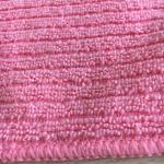 Pink double side 100%polyester absorbing water towels in Kitchen made in China