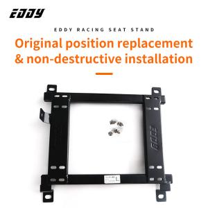 China EDDYSTAR Adjustment Black Bucket Seat Brackets Easy Installation For Honda Civic factory