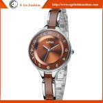 KM09 Fashion Jewelry Watches Woman Stainless Steel Pink Quartz Analog Watch