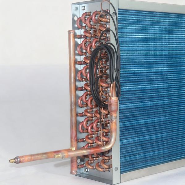 China Copper Vertical Finned Condenser for HVAC 20mm Tube factory