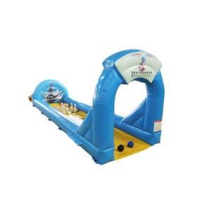 China Pvc Tarpaulin Inflatable Outdoor Games , Inflatable Bowling Game For Carnival factory