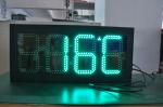 IP65 Gas Station Sign Remote Control 12 Inch Time Temperature Display