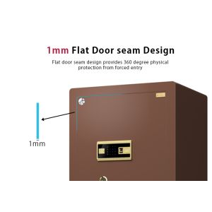 Small Jewelry Watch Winder Safe Fireproof Fingerprint Double Alarm