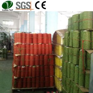 Soccer Artificial Grass Yarn / Artificial Synthetic Grass SGS CE Certificate