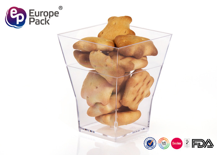 Individual Plastic Dessert Cups 60Ml Mini Ps Plastic Pudding Cup