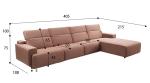 BN Furniture Sofa Italian Minimalist Scrub Sofa Leather Chair Sofa Chaise Corner