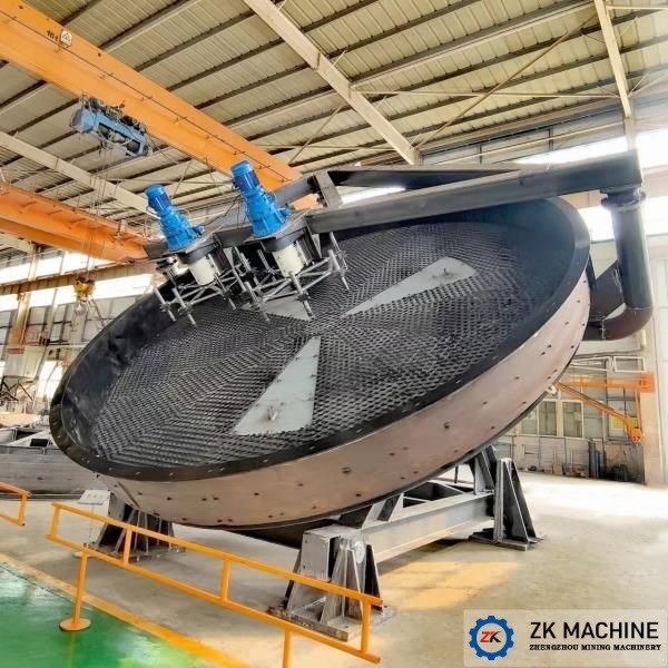 5-7.5m Large Scale Disc Granulator Machine Iron Ore Pelletizing Granulation Equipment