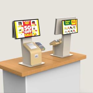 China Counter Top Self Checkout Kiosk Self Ordering Kiosk For Restaurants Customized on sale