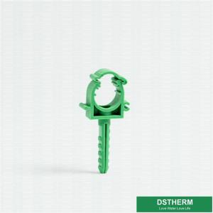 China Green Color PPR Pipe Fittings Clamp Hygienic For Swimming Pool Facilities factory
