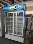 Commercial Vertical Sliding Door Beverage Display Freezer