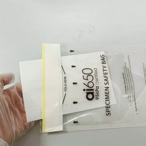 Disposable Hospital Biohazard Waste Bags Red Color Customized Size Square Bottom