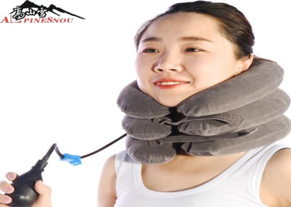 Inflatable Cervical Brace Neck Collar Pillow Brace With Velvet , Neck Pain