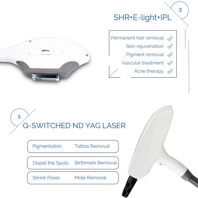 200000shots Shr Ipl Rf Multifunction Beauty Machine