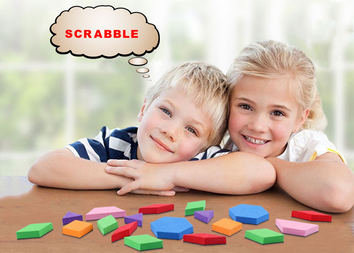 Non Toxic Materials Fun Magnet Tangrams , Fridge Magnet Puzzle 5mm EVA Set Of 56