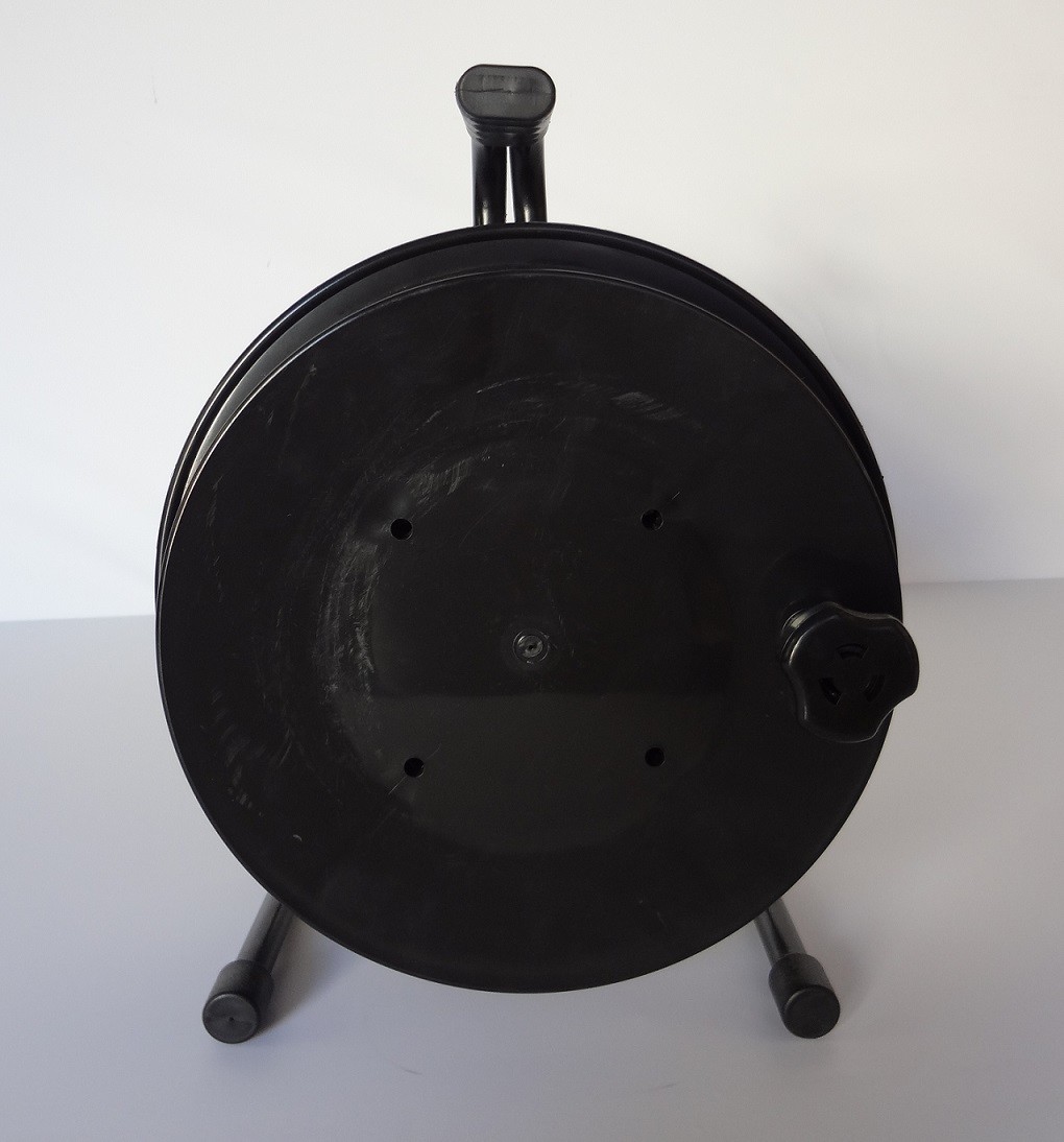 Portable Plastic Fiber Optic Cable Reel Hand Held Cable Storage Reel Black Color