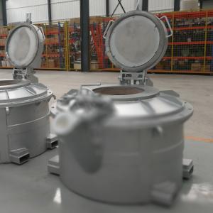 China 500 - 3000kg Molten Aluminum Transfer Ladle For Aluminum Die Casting factory