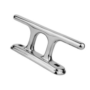 China Mirror Polishing Boat Dock Bollard Stainless Steel Heavy Duty Boat Horn Cleat for Yacht factory