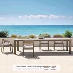 Nordic Modern Round And Rectangle Teak Outdoor Dining Table For 10