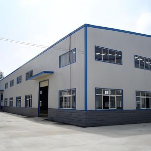 China Q355 Q235 H Beam Steel Structure Factory With Sandwich Panel Wall And Roof on sale