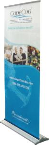 China Promotional Retractable Banner Stands Fabric Roller W 83 * H 200 Cm Visual Size factory