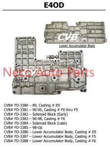 China Auto transmission E4OD sdenoid valve body good quality used original parts factory