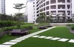 PE Synthetic Artificial Turf Green Color Indoor Plastic Lawn Landscaping