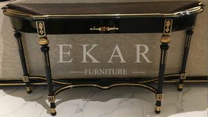 China luxury black wooden classic console table TO-031 factory